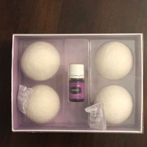 NEW Young Living Organic Wool Dryer Balls Set with Lavender Essential Oil